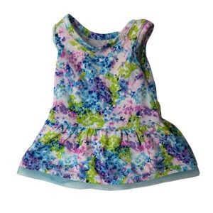 American Girl Truly Me Floral Meet Dress With Tulle Trim.